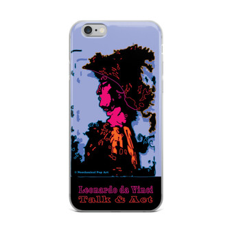 Lilac Pink Orange Alexander the Great Portrait Iphone Case. The Iphone Cases by Leonardo da Vinci