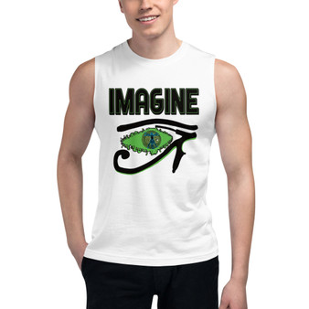 Da Vinci | Green Imagine Muscle Shirt