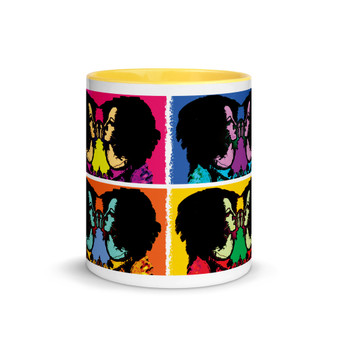 Colorful Botticelli yellow blue coffee mugs and cups