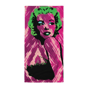 The Marilyn Monroe Pink Green Towel
