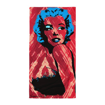 Monroe Showgirl Red Blue Towel