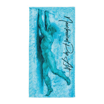 Sir Peter Paul Rubens light blue brown high beach towel for boy
