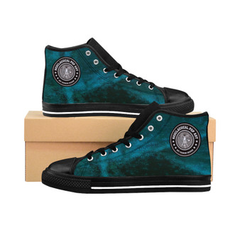 Da Vinci Women's High-top Blue artistic Sneakers