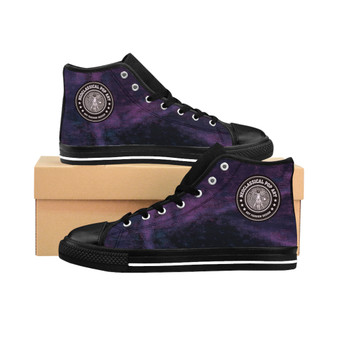 Da Vinci Men's High-top Purple fashion Sneakers fashion
