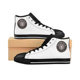 Buy Da Vinci White Women's High-top Sneakers by Neoclassical pop art fashion designer online brand 