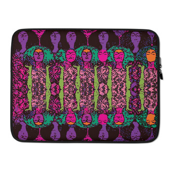 Gustav Klimt Beethoven Frieze" Colorful Laptop Sleeve