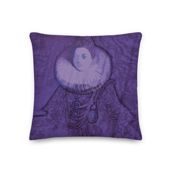 Rubens Old School Purple Premier Throw Pillow art fashion and design