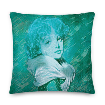 Turquoise Old Masters pillow art fashion and design