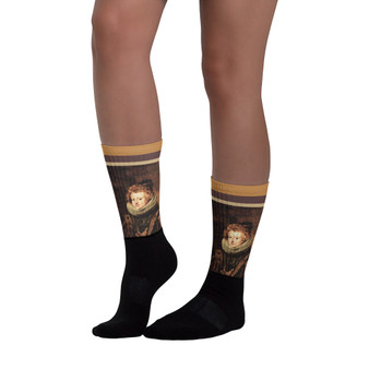 Diego Valazquez Infanta Dona Maria Brown art socks