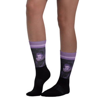 Diego Valazquez Infanta Dona Maria purple art socks