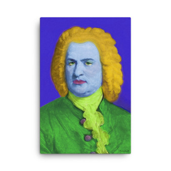 On Sale Johann Sebastian Bach Pink Green Blue Baroque POP Portrait