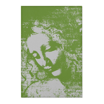 Da Vinci La Scapigliata Green Off White Area Rugs