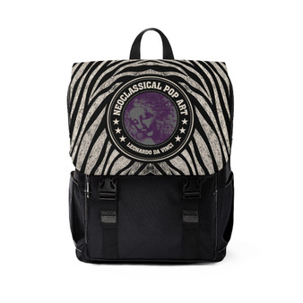 Da Vinci Portrait Unisex Casual Shoulder Backpack