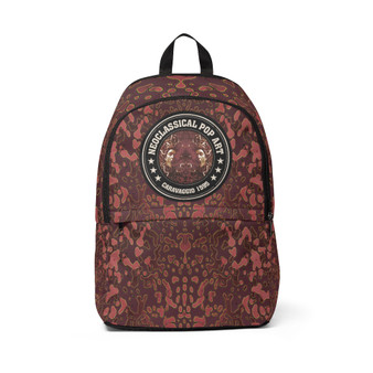 Caravaggio Brown Medusa Unisex Fabric Backpack