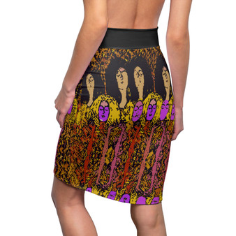 On Sale Klimt Beethoven Women's Pencil Skirt  by Neoclassical Pop Art