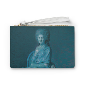 Shop for Portrait of Anne Marie Louise Blue Clutch Bag by Neoclassical Pop Art