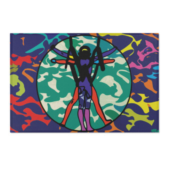 Da Vinci Pop Vitruvian Man Area Rugs