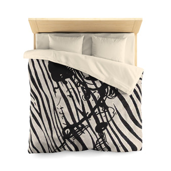 Manet Zebra Microfiber Duvet Cover