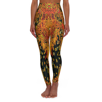 Klimt Lady in Gold High Waisted Yoga Leggings