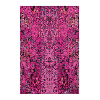 On Sale Klimt Pink Abstract Area Rugs by Neoclassical Pop Art