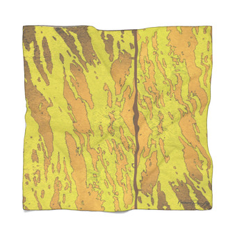 On Sale Abstract  Yellow Tiger Poly Scarf  by Neoclassical Pop Art