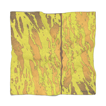Abstract Yellow Tiger Poly Scarf