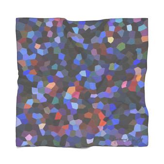 On Sale Abstract  Geometric Pop Poly Scarf Neoclassical Pop Art