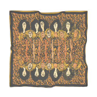 Klimt Yellow Orange Poly Scarf
