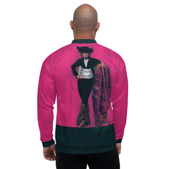 Manet Spanish Majo Style Hot Pink Bomber Jacket