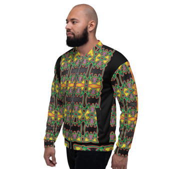 Leonardo Da Vinci Alexander the Great Cross Man Bomber Jacket
