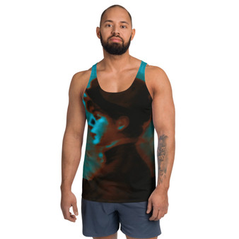 Manet Suzette Lemaire brown blue Unisex Tank Top