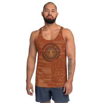 Michelangelo |David Orange Tan Unisex Tank Top