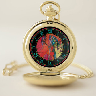 Botticelli Rising Venus Gold Venus Pocket Watch