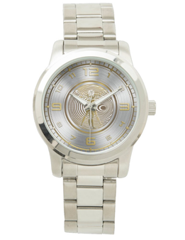 Da Vinci Unisex Oversized Silver Gold Bracelet Watch