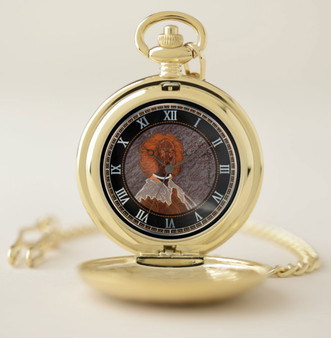 Velazquez Black is not a color Pocket Watch Gold