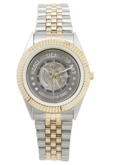 Da Vinci Gold Silver Vitruvian Unisex Two-Tone Bracelet Watch