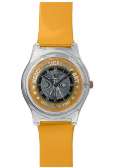 Da Vinci Sunflower Yellow Vitruvian Man Pop Watch