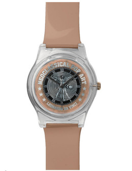 Da Vinci Vitruvian Man Light Brown Pop Watch