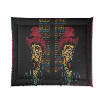 Van Gogh Self-Portrait with Red Hat Comforter