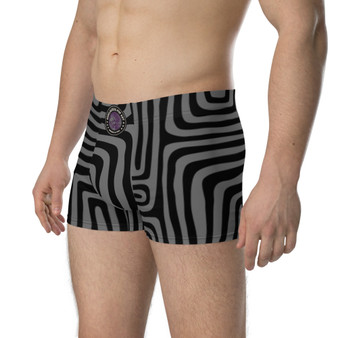 Da Vinci Space Grey Black Boxer Briefs
