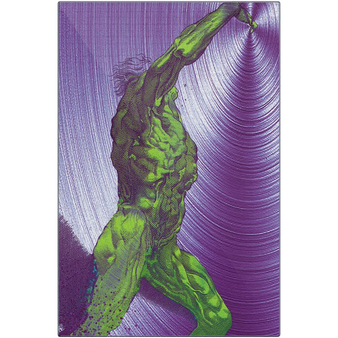 On Sale  Rubens  Anatomical Figure Purple Green Print on Metal by Neoclassical Pop Art