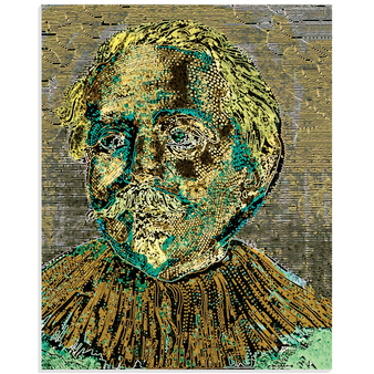 Jacob Jordeans Golden Self Portrait Acrylic Prints