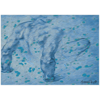 Michelangelo Male Figure in Blue Art Prints