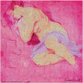 Van Dyck Pink Woman Asleep Fine Art Prints