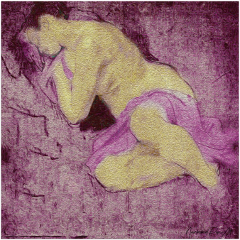 Van Dyck Purple Woman Asleep Fine Art Prints