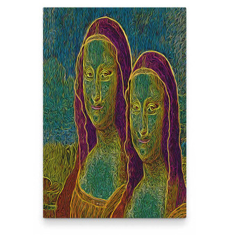 On sale Leonardo Da Vinci Mona Lisa  oil on canvas by Neoclassical pop art 