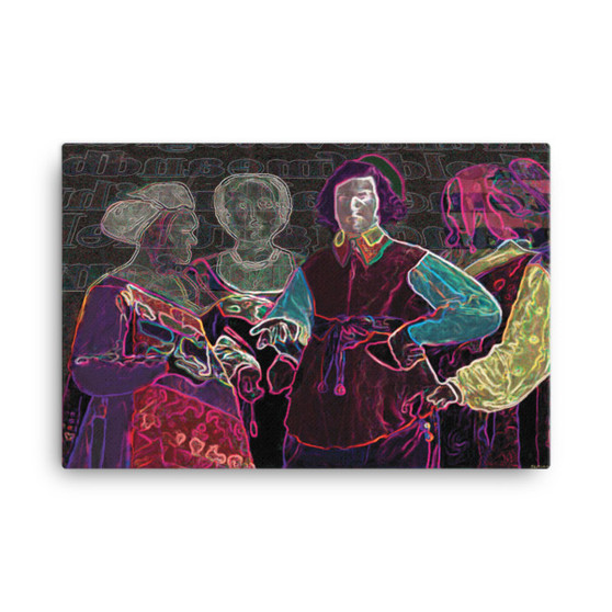 George De la Tour Gypsy Fortune Teller Oil on Canvas