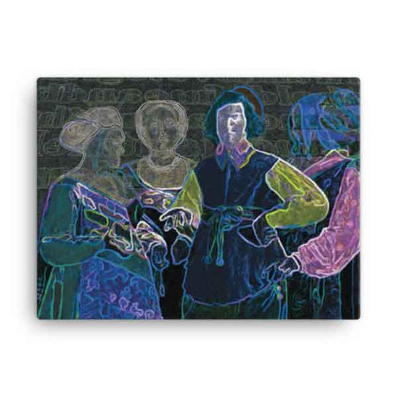 George De la Tour Gypsy Fortune Telling Oil on Canvas