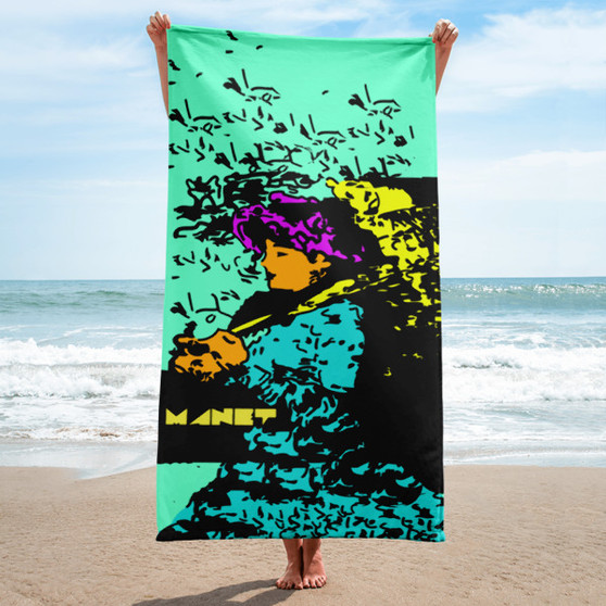 Alternate view of Manet Neoclassical Day Towel.