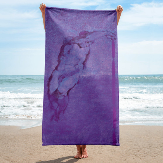 On sale Sir Peter Pail Rubens purple towel by BWM Collection 